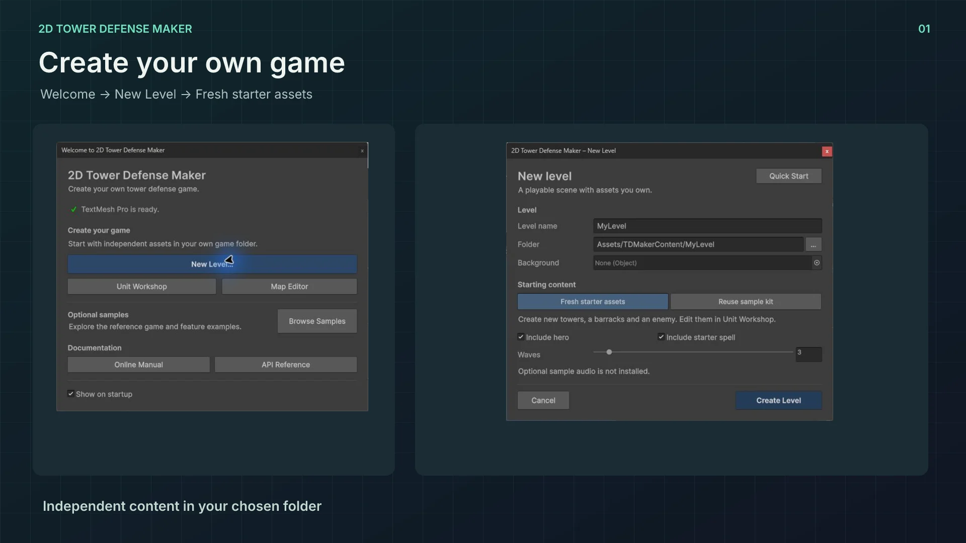 2D Tower Defense Maker: Create your game