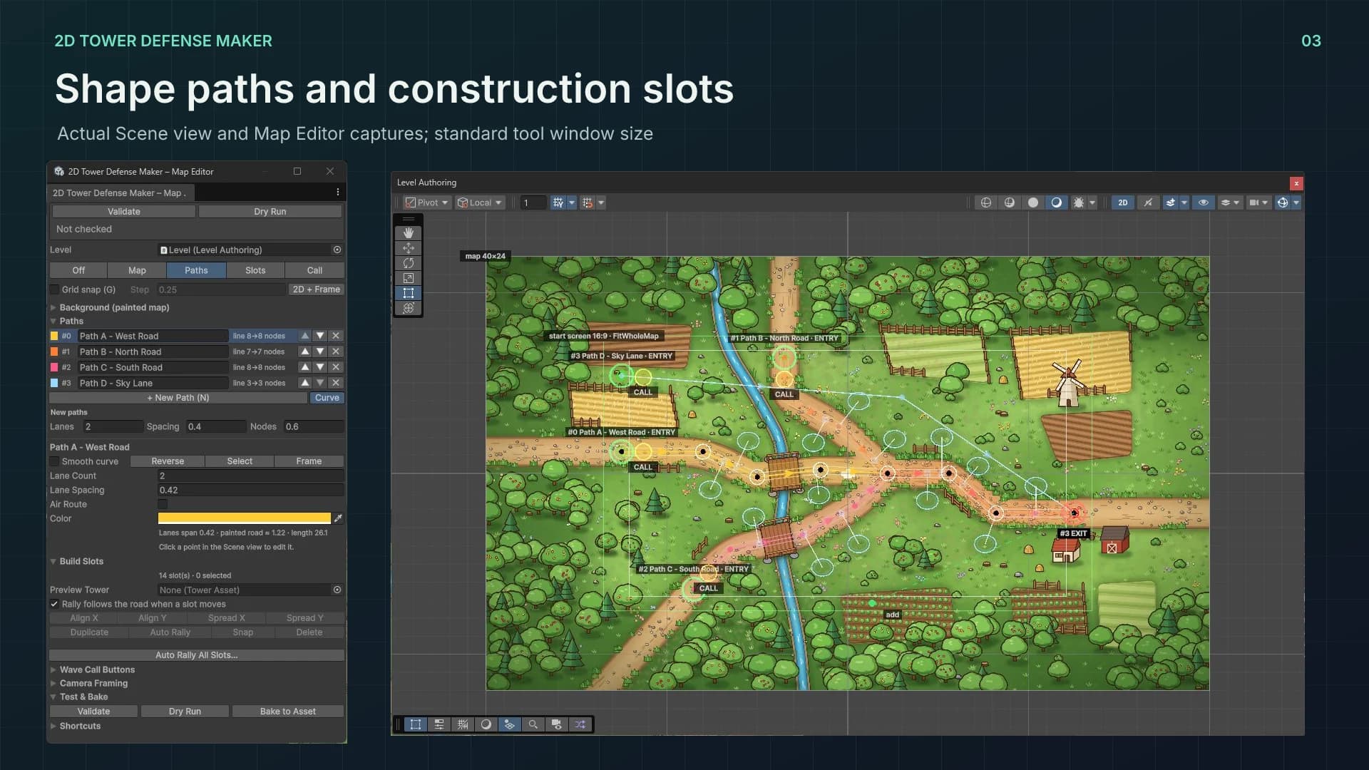 2D Tower Defense Maker: Map Editor