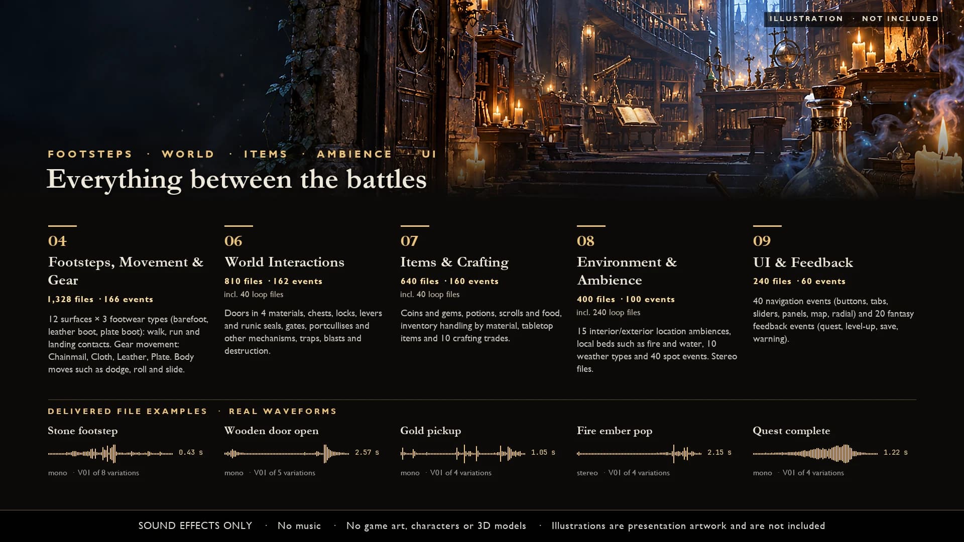 Ultra Fantasy RPG Sound Effects: Everything between the battles
